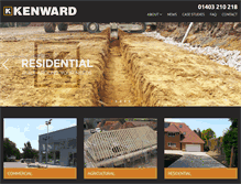 Tablet Screenshot of kenwardgroundworks.co.uk